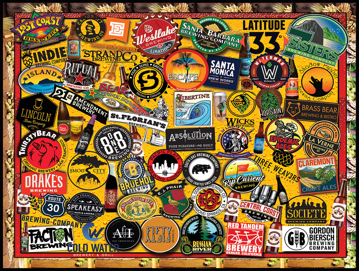 California Craft Beer 1000pc