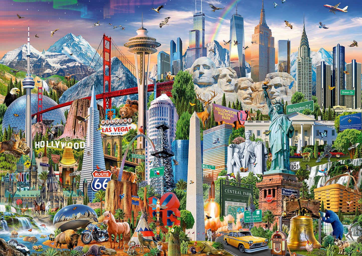 North America Landmarks 1500pc