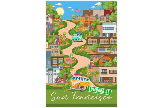 San Francisco Lombard Street Micro Tube 150pc