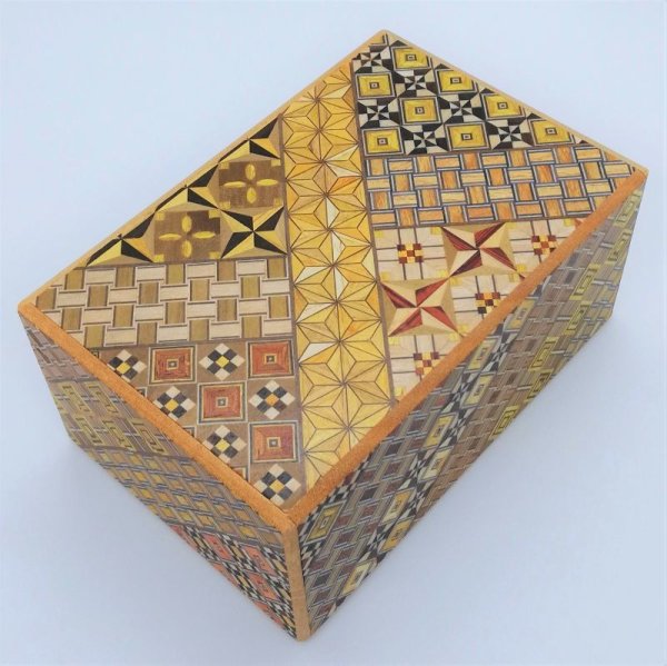 27 Steps Yosegi Himitsu-bako (Authentic Japanese Puzzle Box)