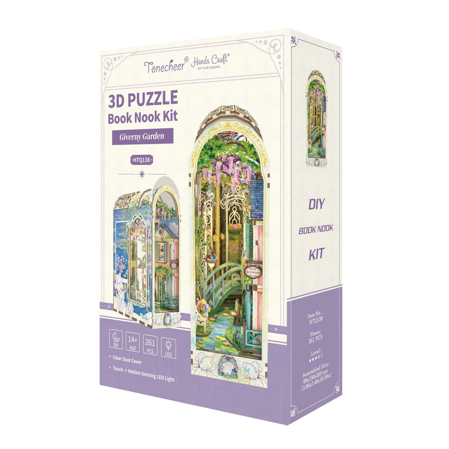 Book Nook: Giverny Garden with Dust Cover