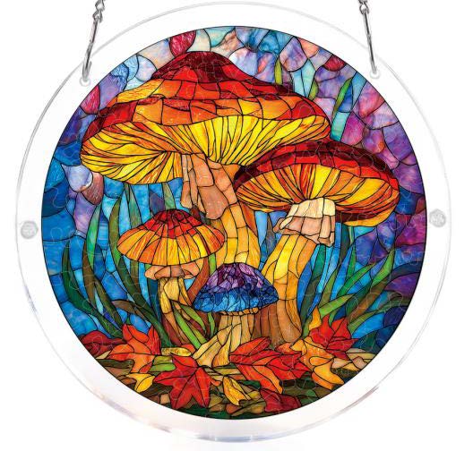 Acrylic Suncatcher Jigsaw Large: Mystic Mushroom Forest 83pc