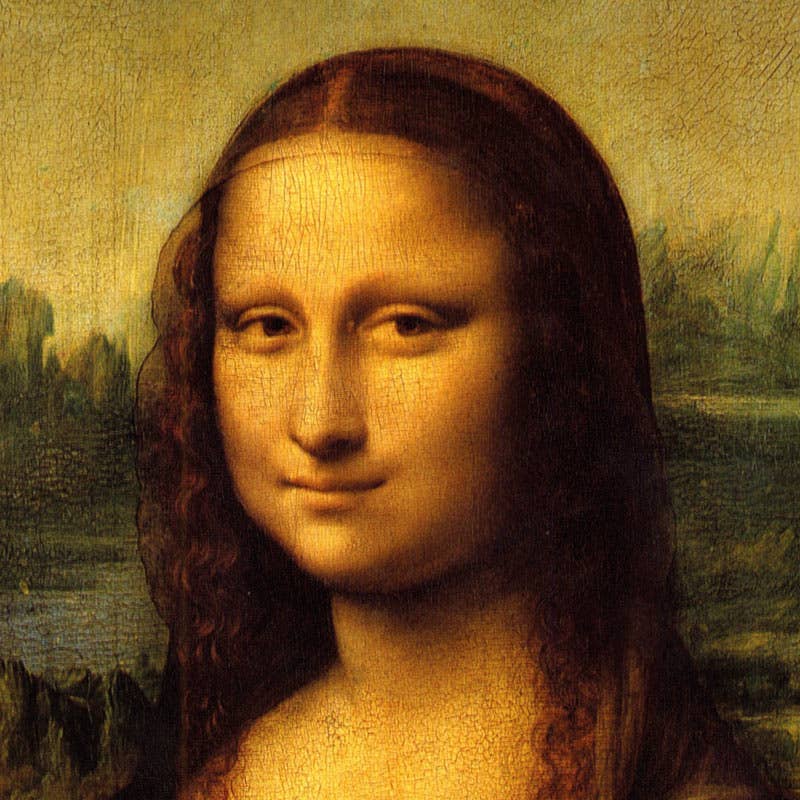 MONA LISA ORANGE Wooden Art Puzzle 30pc