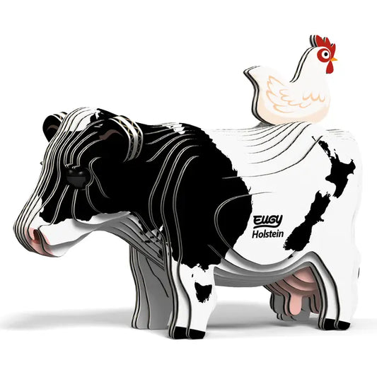 Eugy 3D Wood Puzzle: Holstein Cow