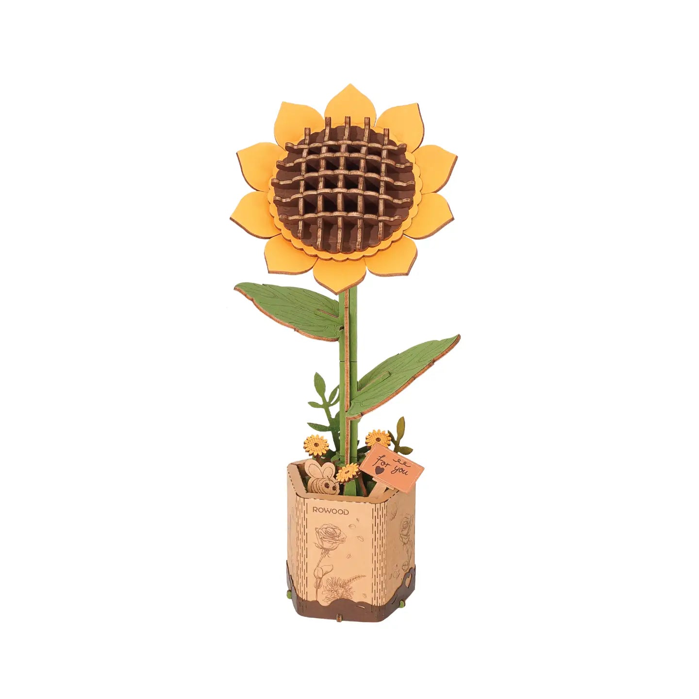 Wooden Flower: Sunflower