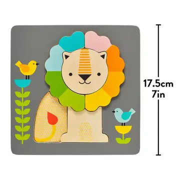 Little Lion Chunky Wood Puzzle 5pc