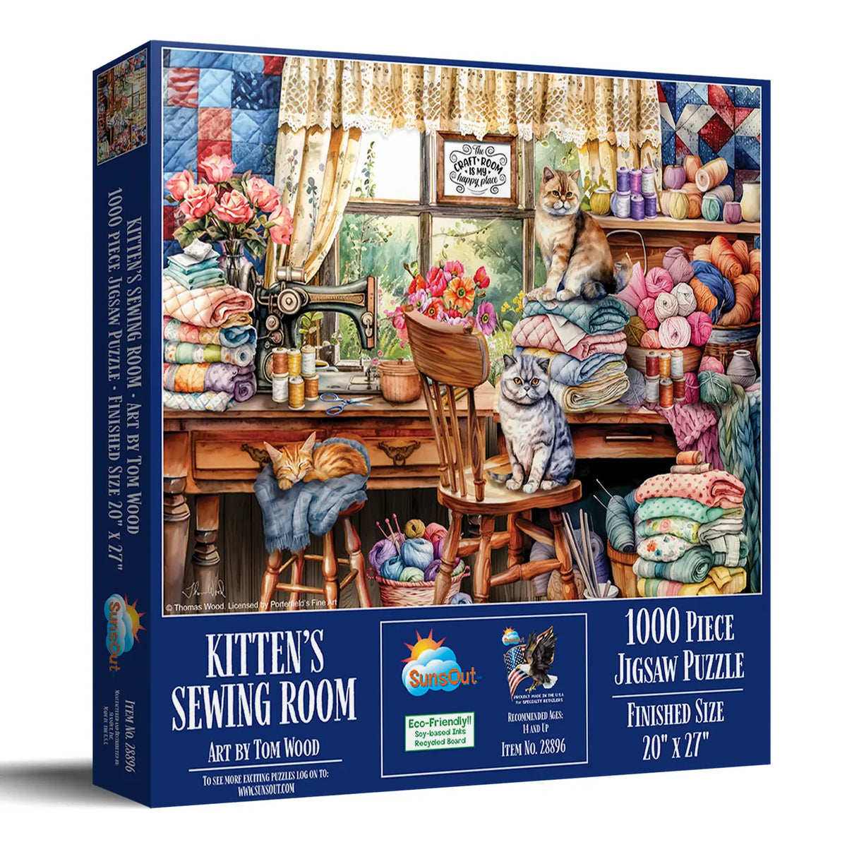 Kittens Sewing Room 1000pc