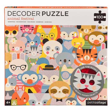 Animal Festival Decoder Puzzle 100pc