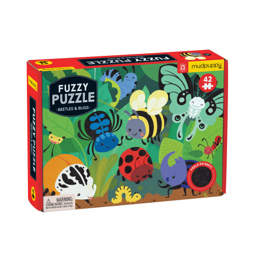 Beetles & Bugs Fuzzy Puzzle 42pc