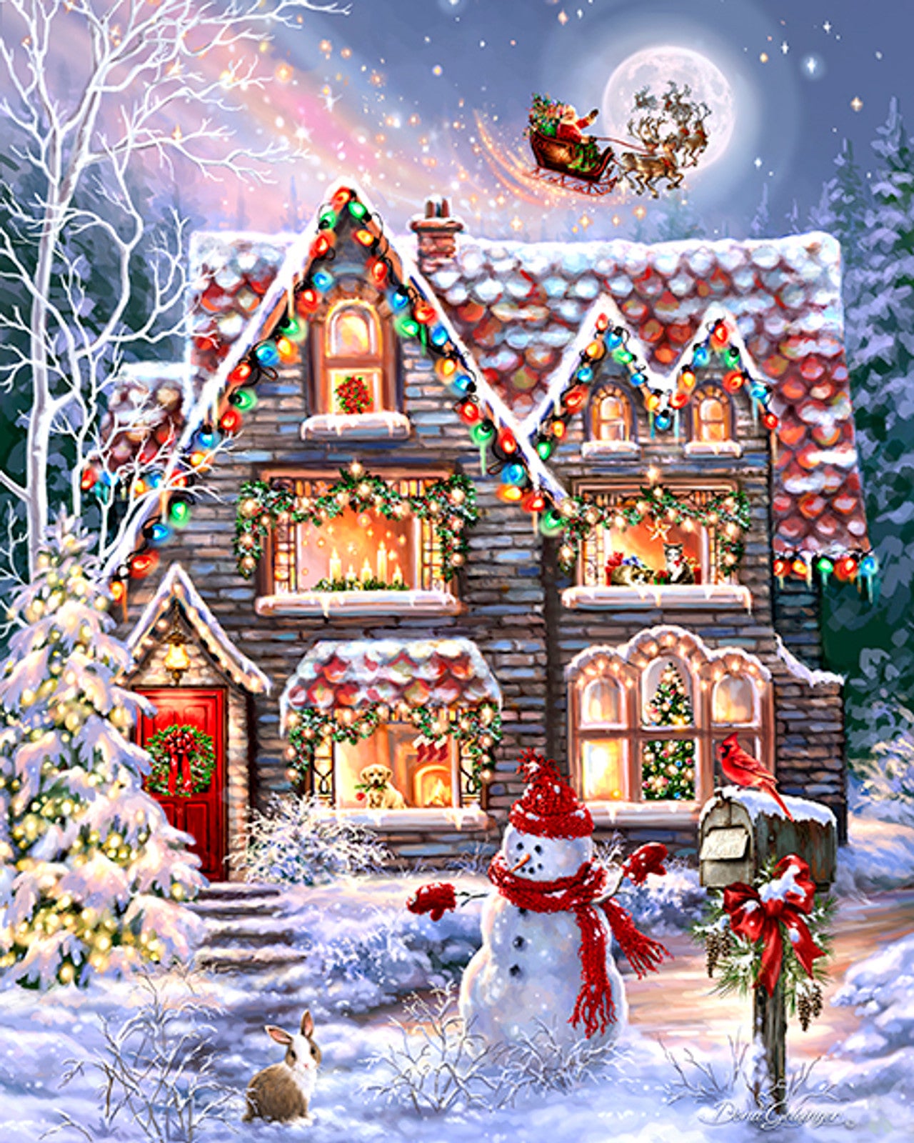 Christmas Eve Cottage 1000pc