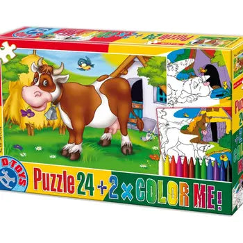 Color Me Cow 24pc