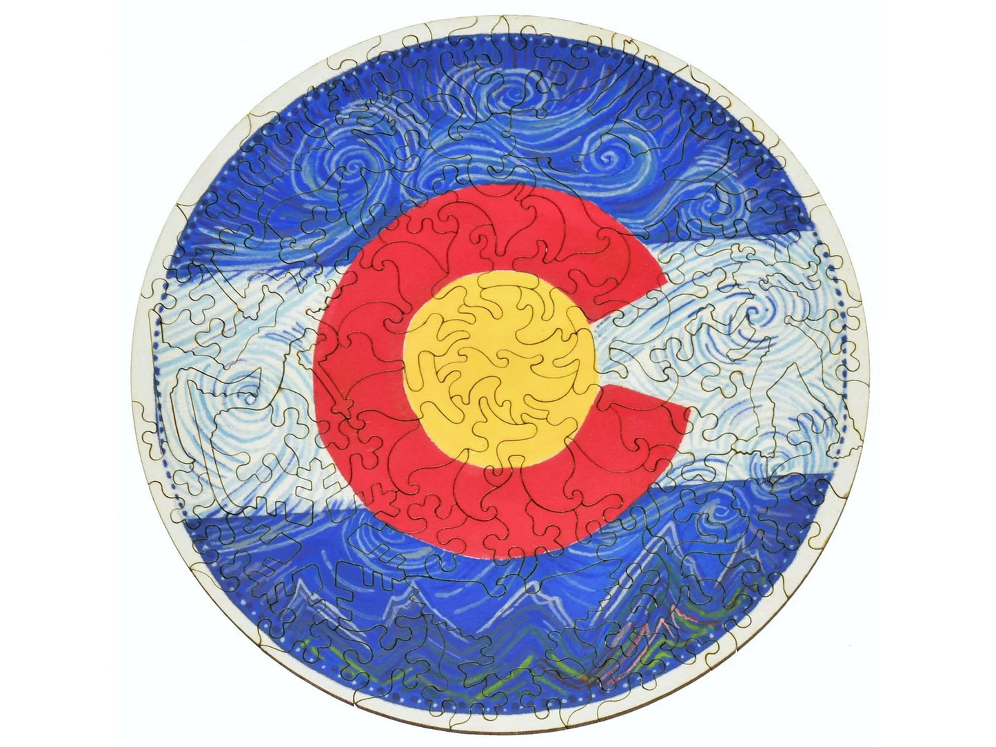 Colorado Flag Watercolor 102pc