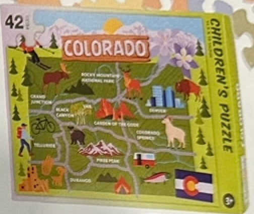Colorado Map Art 42pc