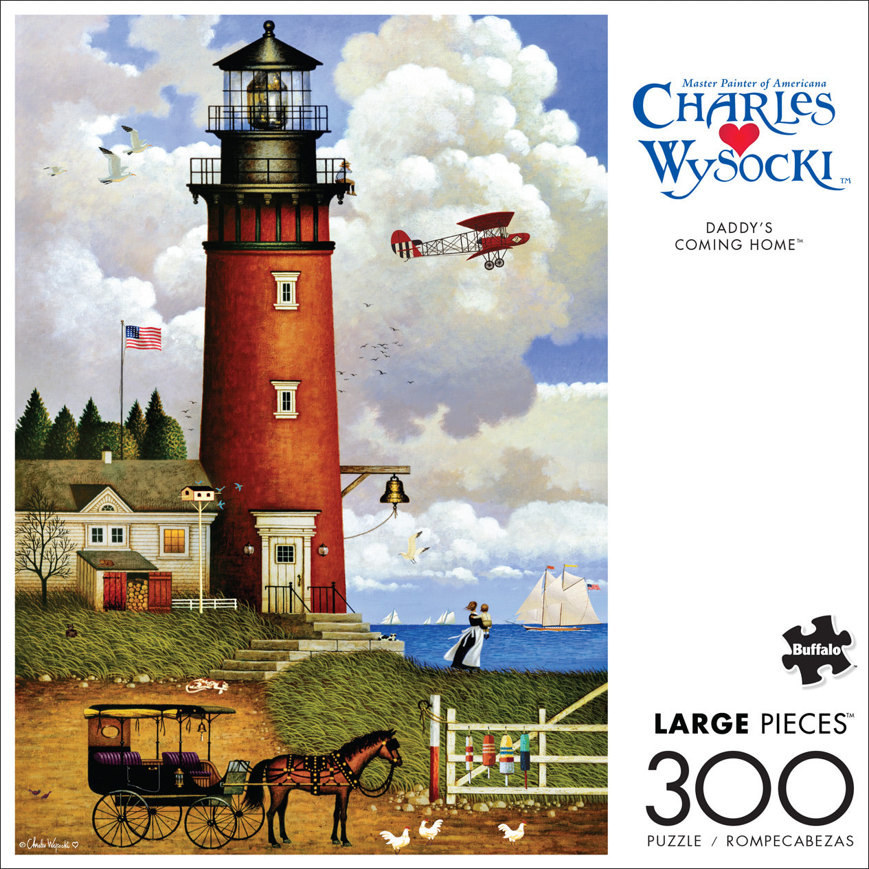 Charles Wysocki Daddy's Coming Home 300pc