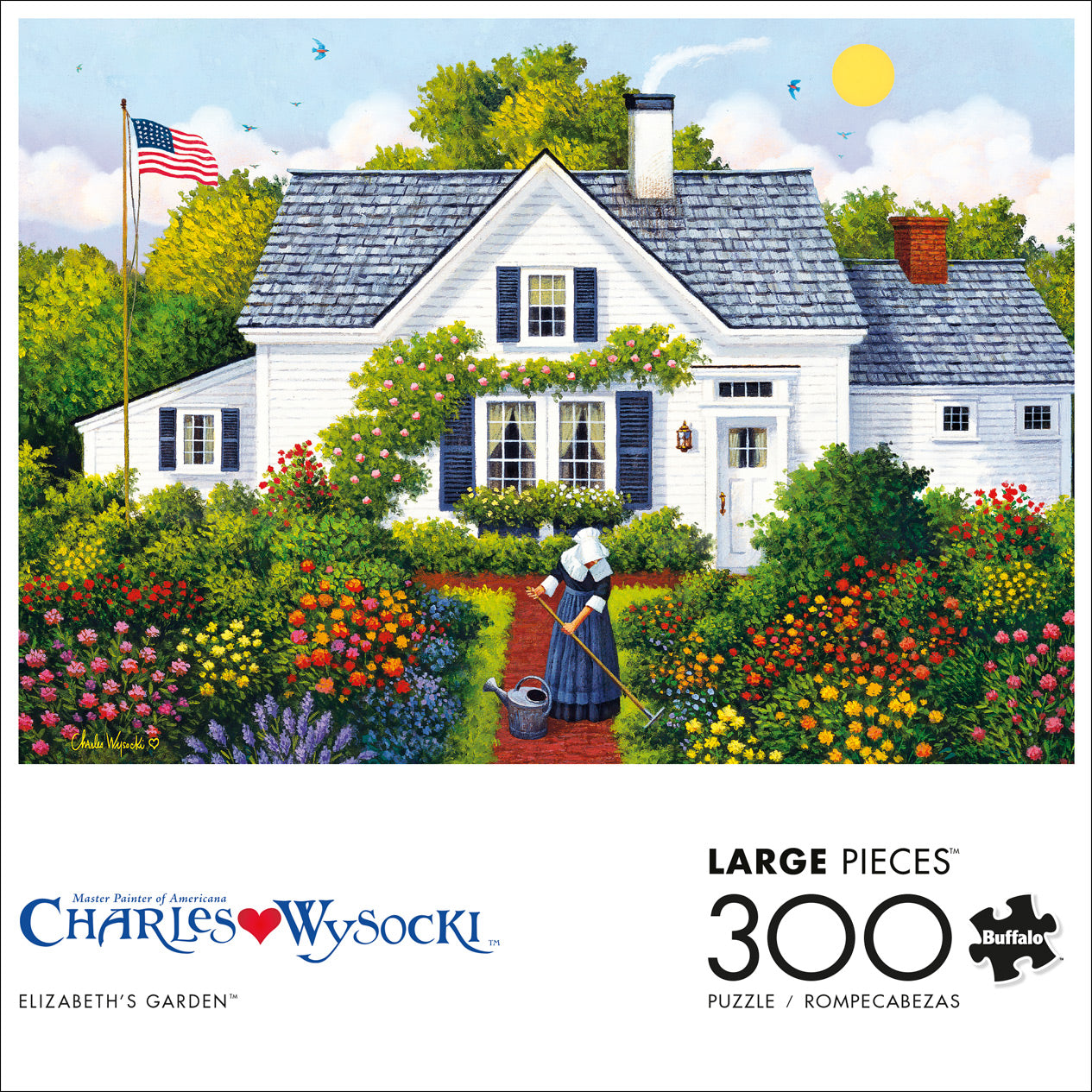Charles Wysocki Elizabeth's Garden 300pc