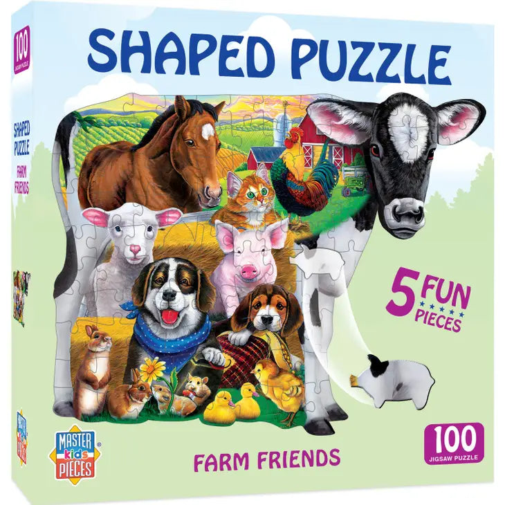 Farm Friends Shaped 100pc