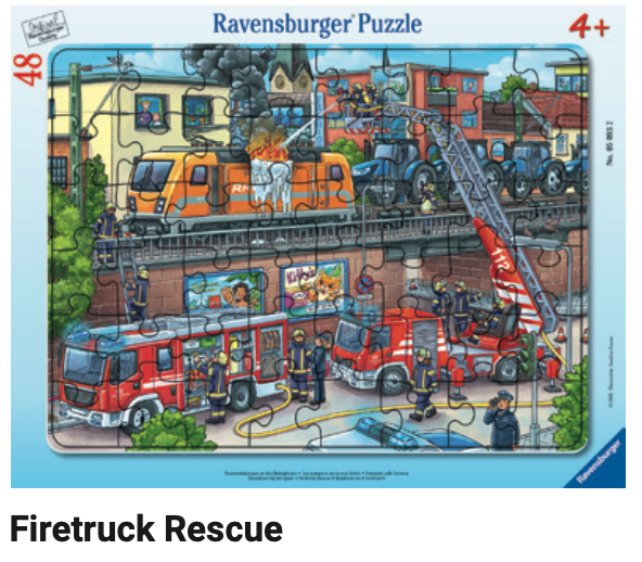 Firetruck Rescue (Tray) 48pc