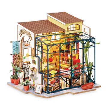 Miniature House Kit: Flower Shop (Greenhouse)