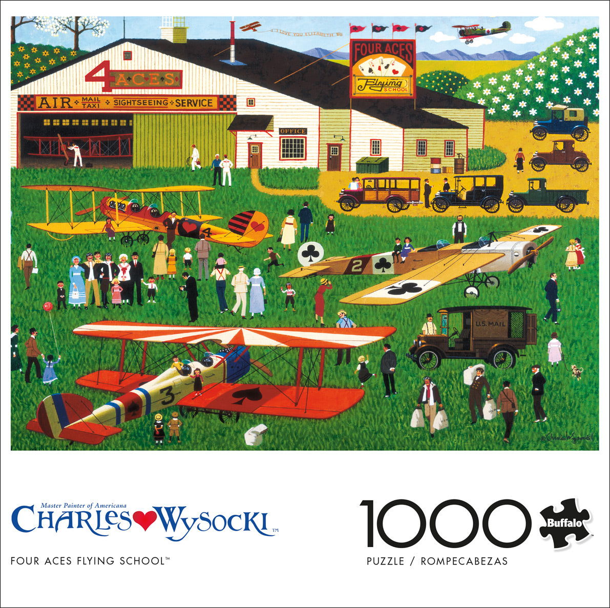 Charles Wysocki Four Aces Flying School 1000pc