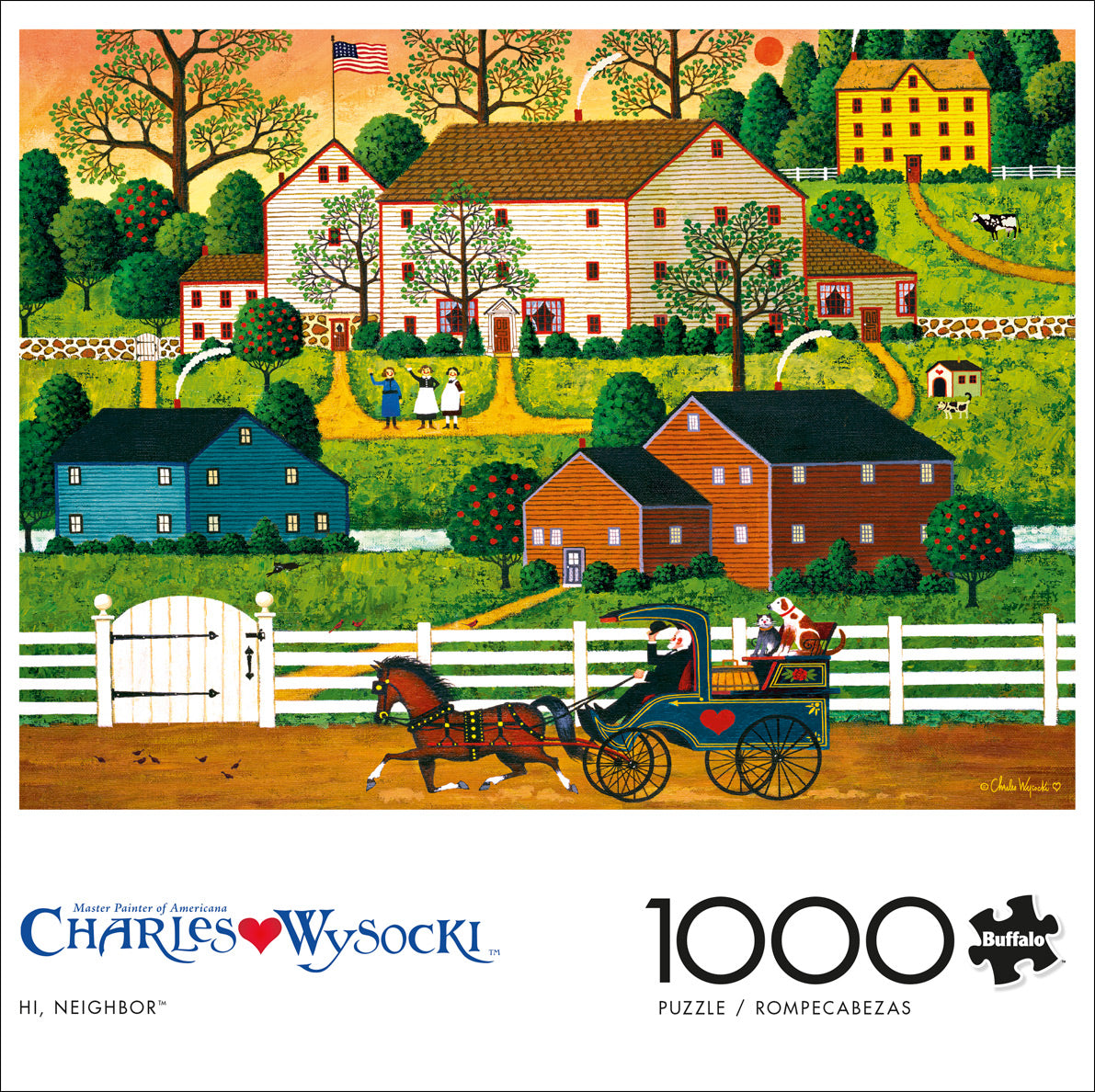 Charles Wysocki Hi, Neighbor! 1000pc