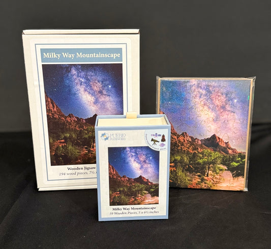 Milky Way Mountainscape, Zion National Park (Multiple Piece Counts)