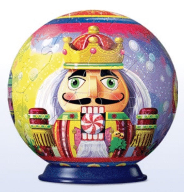 Nutcracker Ornament Red Crown 3D