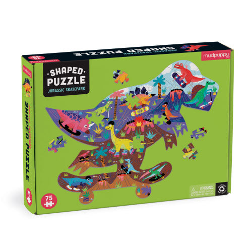 Jurassic Skatepark Shaped Puzzle 75pc