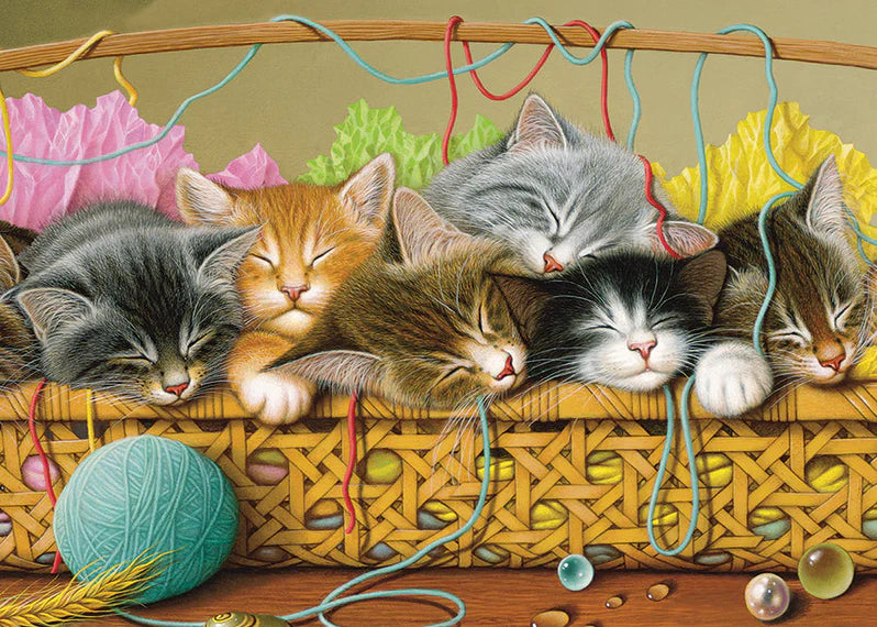 Kittens in Basket (Tray) 35pc