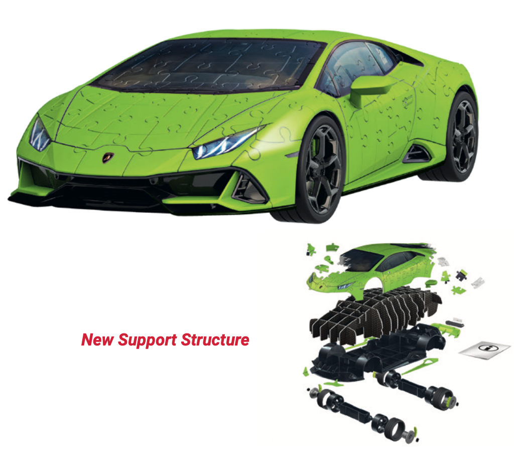Lamborghini Huracán, Verde 3D 108pc