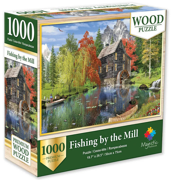 Fishing by the Mill Wooden 1000pc