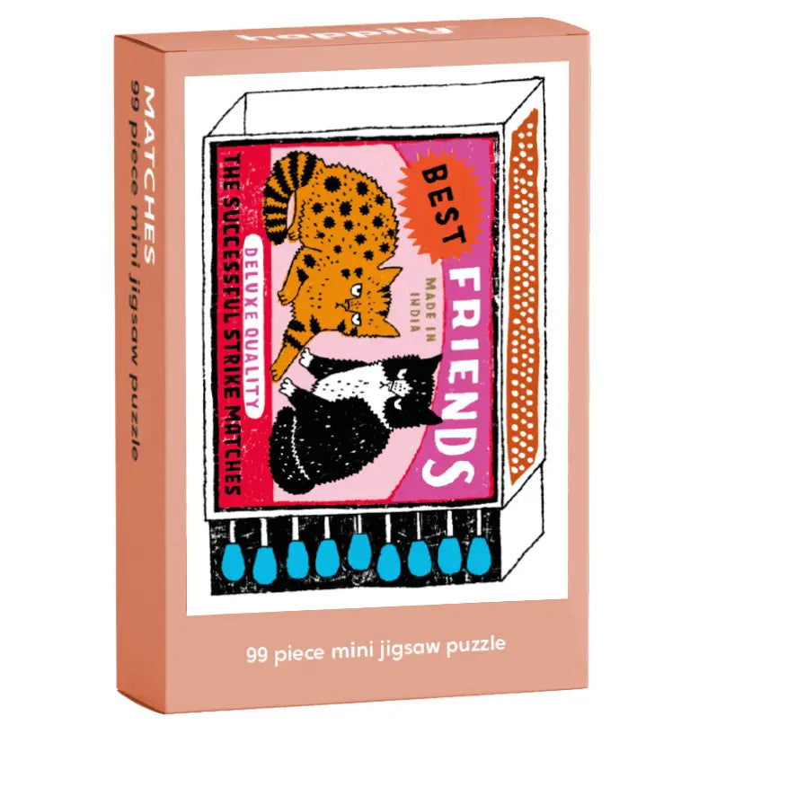 Cat Best Friend Matches Mini Puzzle 99pc
