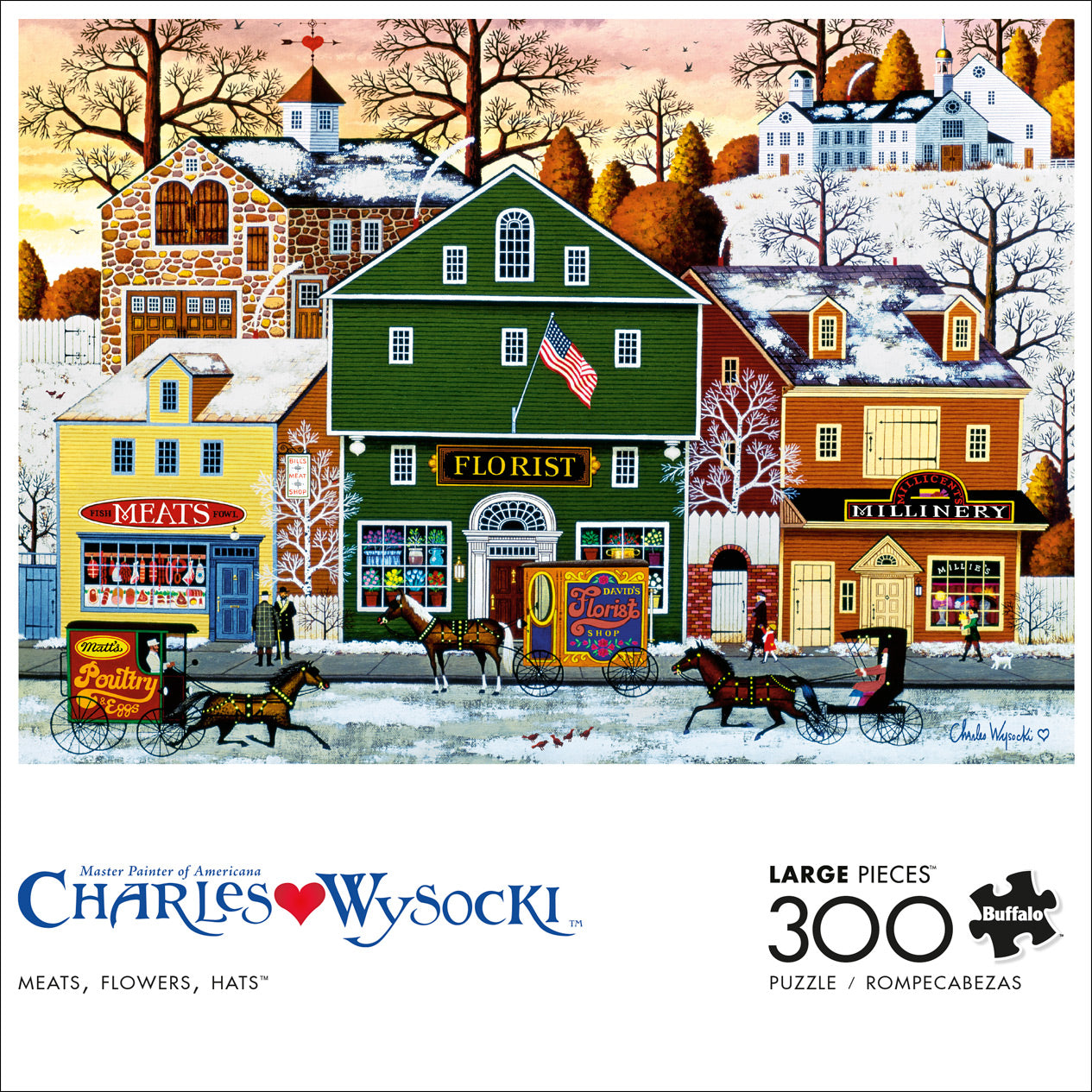Charles Wysocki Meats, Flowers, Hats 300pc