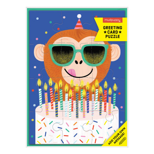 Monkey Cake Greeting Card 12pc
