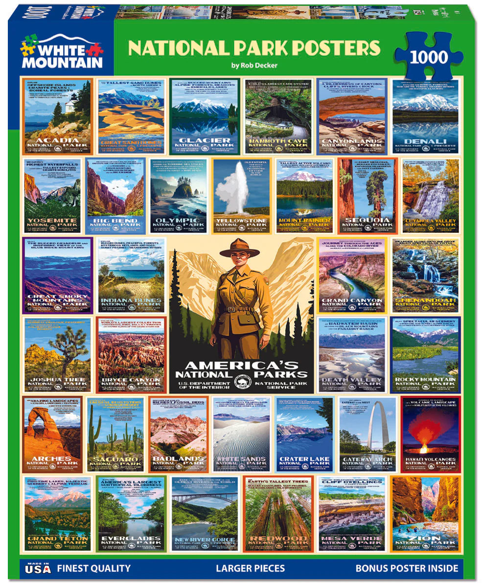 National Park Posters 1000pc