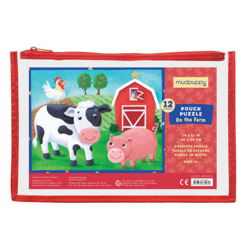 On the Farm Pouch Puzzle 12pc