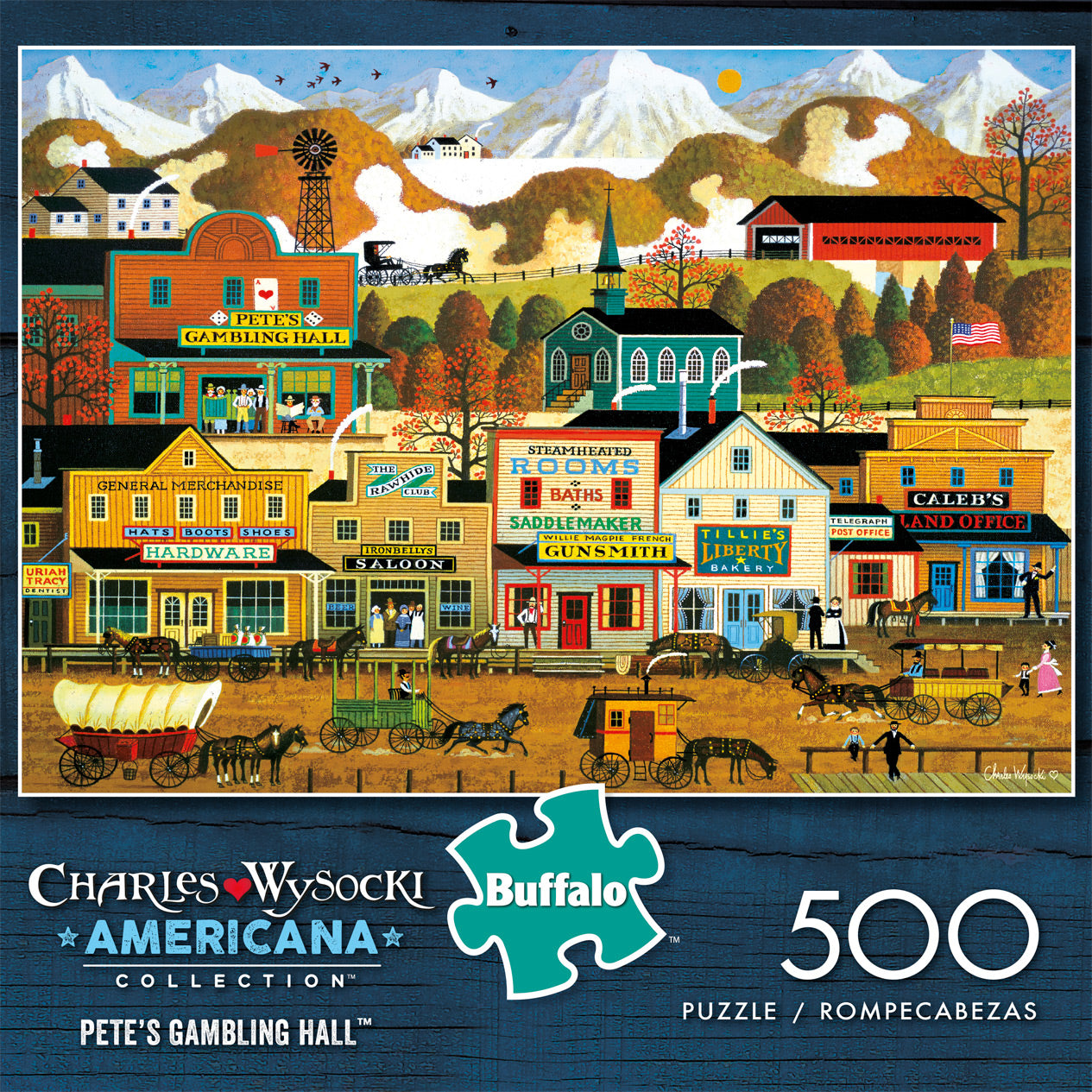 Charles Wysocki Pete's Gambling Hall 500pc