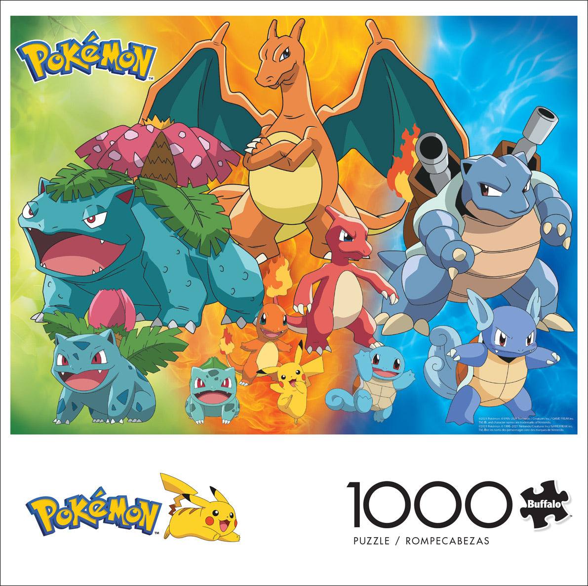 Pokemon Kanto Region Evolutions 1000pc