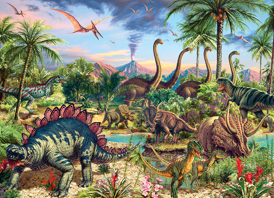 Prehistoric Party (Family Puzzle) 350pc