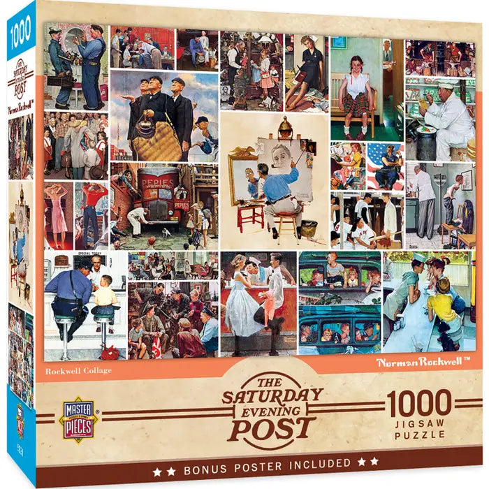 Saturday Evening Post - Rockwell Collage 1000pc
