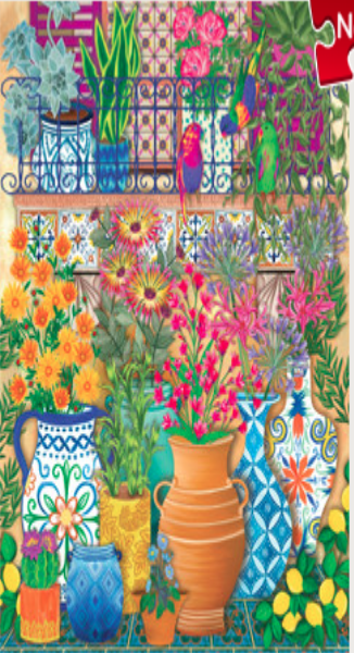 Mediterranean Garden Retreat 1000pc