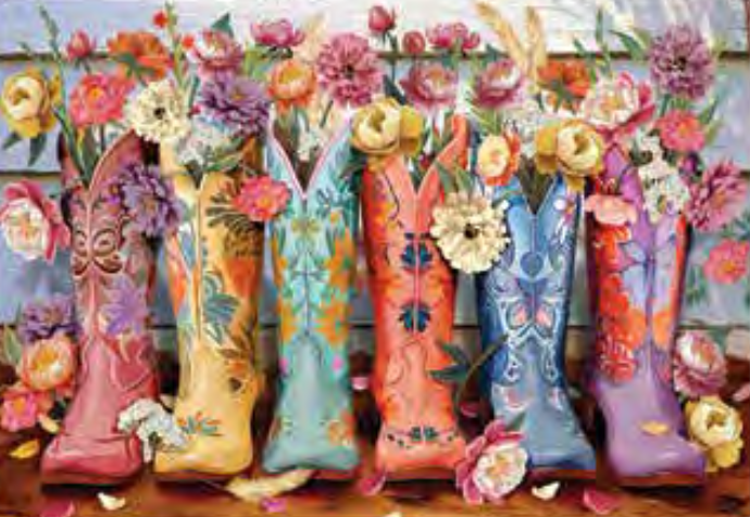 Cowgirl Florals 1000pc