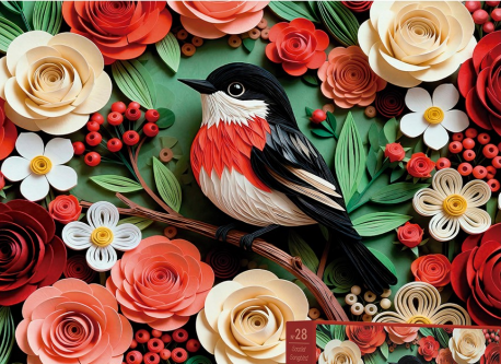 Scarlet Songbird 1000pc