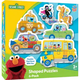 Sesame Street Vehicles 6-Pack Shaped