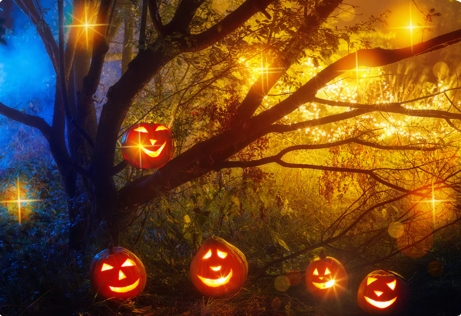 Spooky Pumpkins /Jar