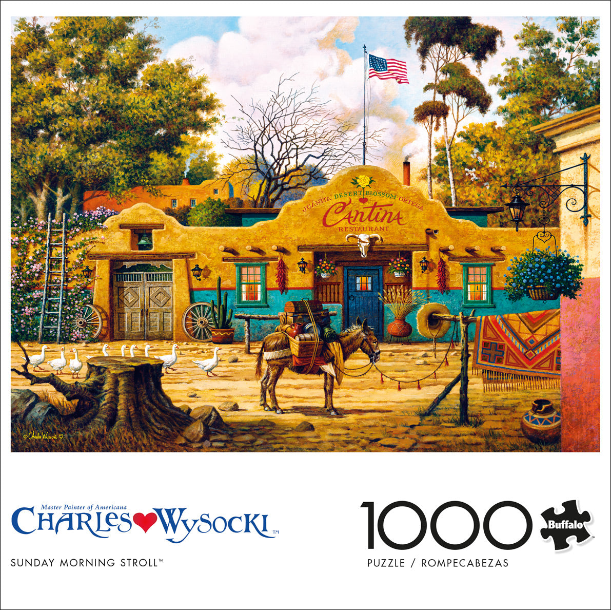 Charles Wysocki Sunday Morning Stroll 1000pc