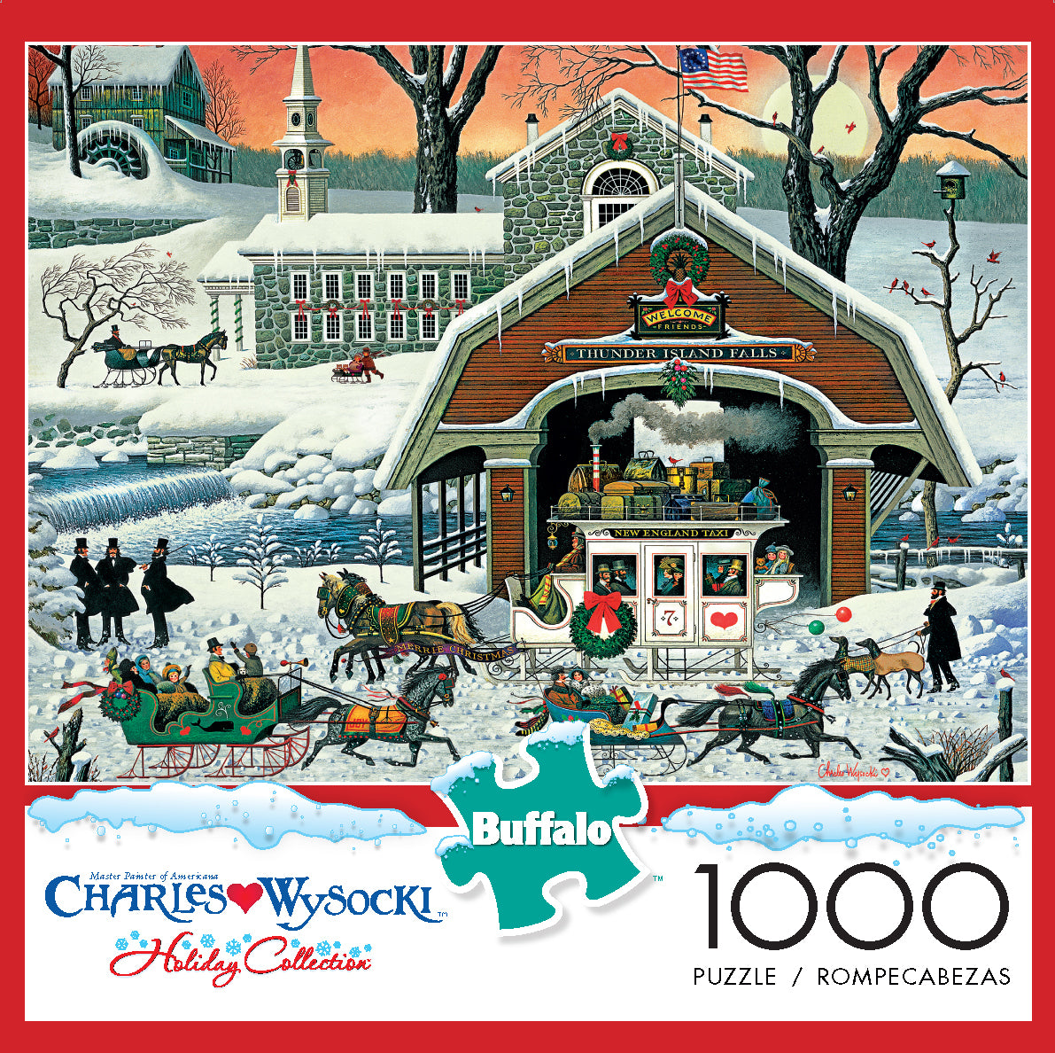 Charles Wysocki Twas the Twilight Before Christmas 1000pc