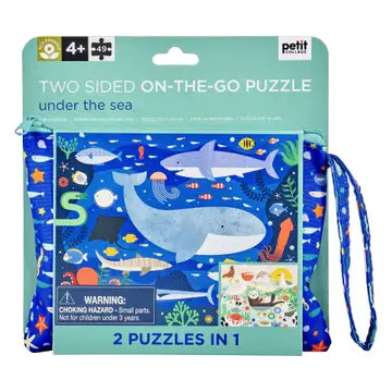 Two Sided On-The-Go Puzzle Under the Sea 49pc