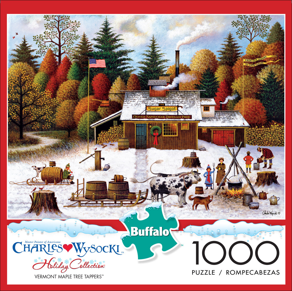 Charles Wysocki Vermont Maple Trappers 1000pc