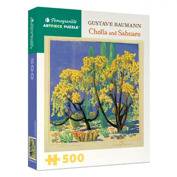 Gustave Baumann: Cholla and Sahuaro 500pc