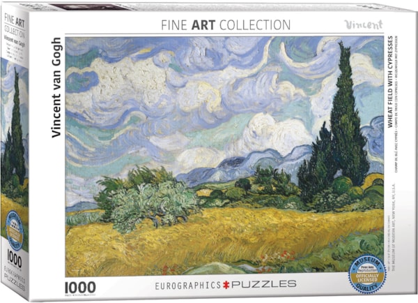 Wheat Field with Cypresses (Van Gogh) 1000pc
